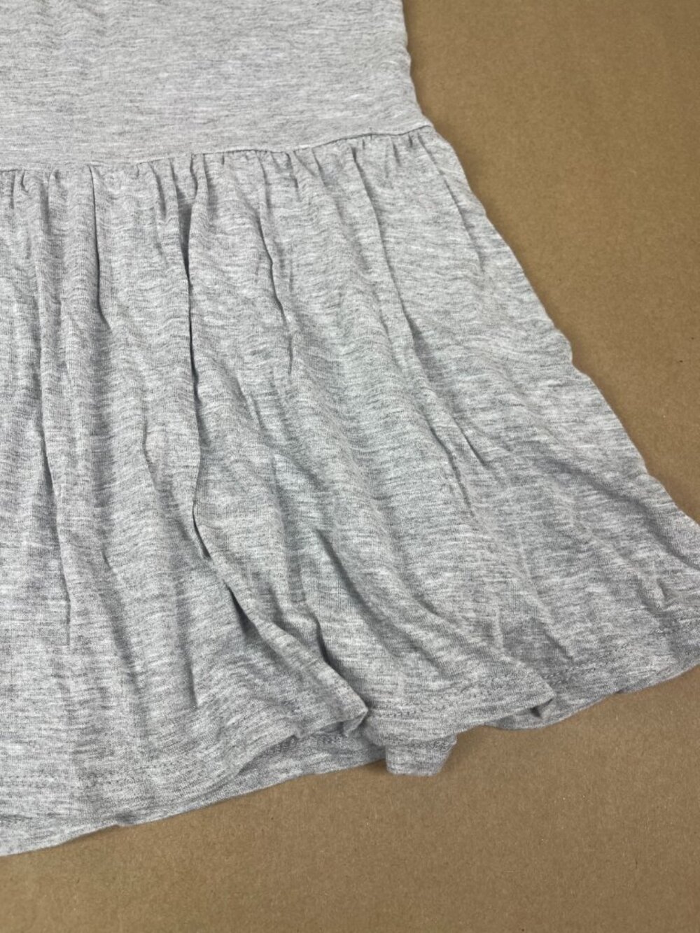 No Boundaries Gray Flared Mini Skirt Stretch Pull On Rayon Size M 8-10 - Picture 3 of 12